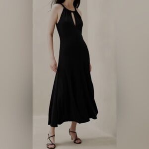 Banana Republic Factory Halter-neck Knit Maxi Dress